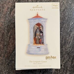 Hallmark Keepsake Gargoyle Guard Ornament with Red and Gray